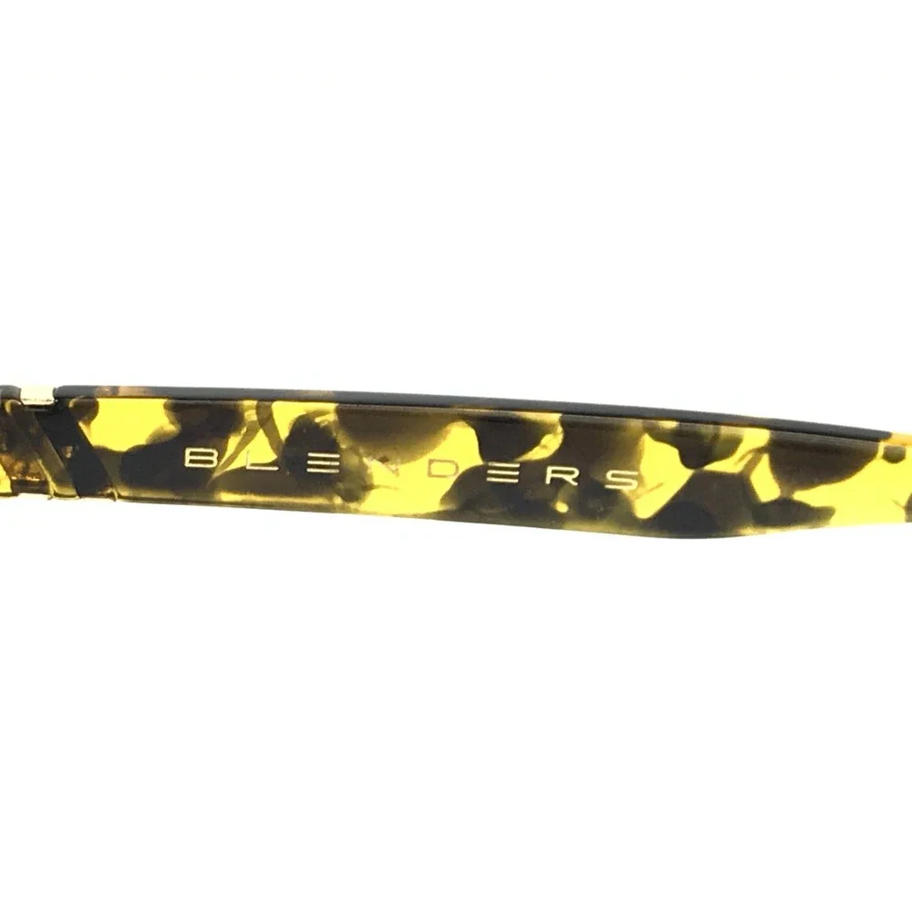 Blenders Eyeglasses Frames SLIM TIGER Yellow Tortoise Round Full Rim 50-23-145